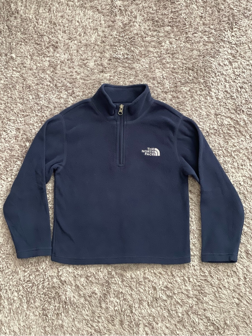 The North Face Boy’s Navy Quarter-Zip Fleece Pullover